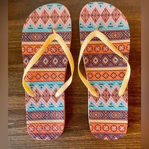 Colorful Patterned Women’s Flip Flops
